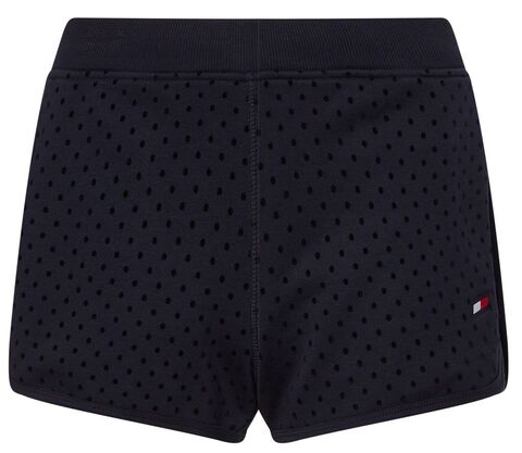 Женские теннисные шорты Tommy Hilfiger RW Terry Polka Dot Short - desert sky/polka dots