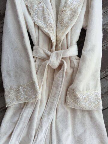 Халат Sandri Lace-1 бежевый
