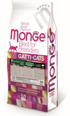 Monge PFB Cat BWild GRAIN FREE беззерновой корм из мяса буйвола для крупных кошек 10кг