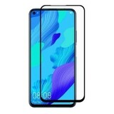 Защитное стекло 6D на весь экран 9H для Huawei Nova 5T (Черная рамка)