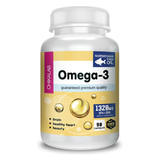 Омега-3, Omega-3, Chikalab, 90 желатиновых капсул 1