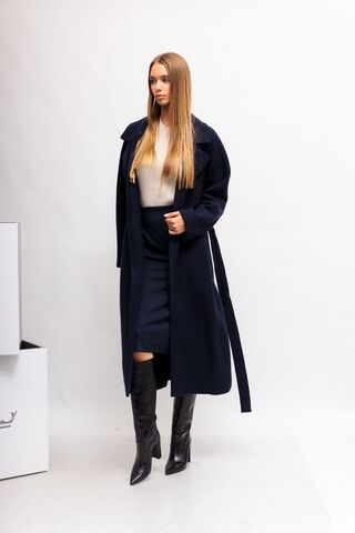 Oui Пальто из вареной итальянской шерсти Manteco
