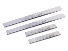 *Накладки порога декоративные VW Jetta 2014-2018 (к-т 4шт) Dollex