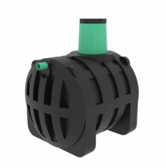 Подземная емкость Мультпласт 3.0 3000 л. горизонтальный (1800x1520x2110см;120кг;черный) - арт.555471