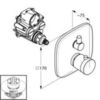 Термостат для душа встраиваемый на 2 потребителя Kludi Ambienta 538300575