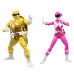 Фигурки Hasbro Lightning Collection Power Rangers X Teenage Mutant Ninja Turtles Collection Michelangelo Yellow and April Pink