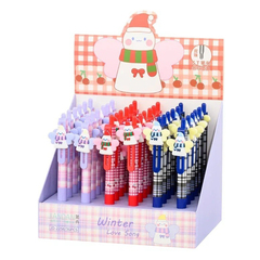 
          Ручка шариковая, автоматическая, Jiandan, синие чернила, с насадкой, серия "Winter Love Song", 36 шт