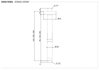 Remer X Style Inox SS347N30 Отвод для душа в потолок, цвет: нержавеющая сталь (шлифованная)