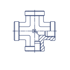 Соединение PSX BSP 3/8" CAST