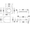 Duravit 26890000 Duravit  Qatego Сиденье для унитаза с шарнирами  из нерж.стали,  SoftClose, цвет белый