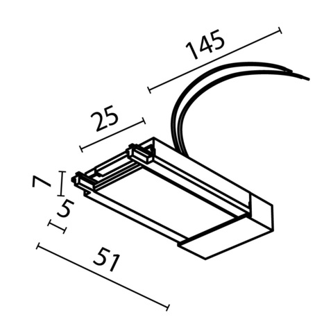 Ввод питания накладной Maytoni Radity TRA084B-11W