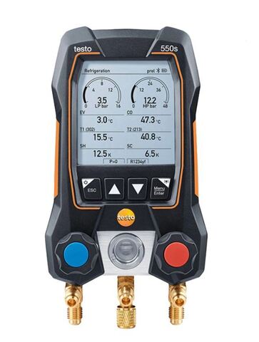 Testo 550s - цифровой манометрический коллектор