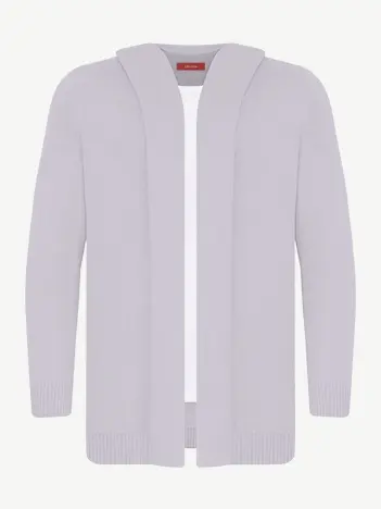 Кардиган с капюшоном из экохлопка