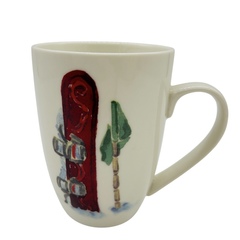 Бокал Лыжи красные 11 см