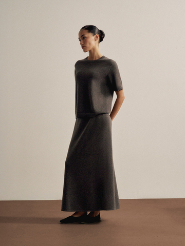 Юбка ALINA, шоколадный