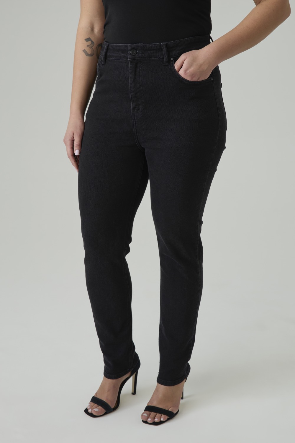 Джинсы skinny fit, черный