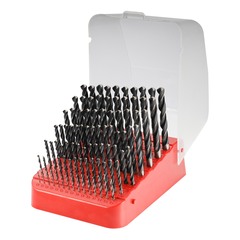 Набор сверл по металлу 1-10мм 91шт DIN338 HSS 118° (пл. кейс) H-Tools 205223TXHT