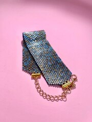 Браслет широкий синий