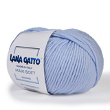 Пряжа Lana Gatto Maxi Soft 12260 нежно-голубой