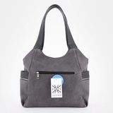 Сумка Саломея 618 македония серый + черный