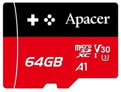Карта памяти Apacer AP64GMCSX10U7-RAGC 64 Гб