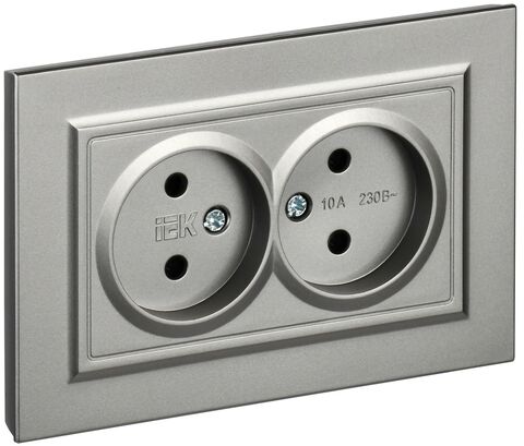 BRITE Роз. 2-я без з/к/ш 10А в сб. РС12-2-БрС сталь IEK