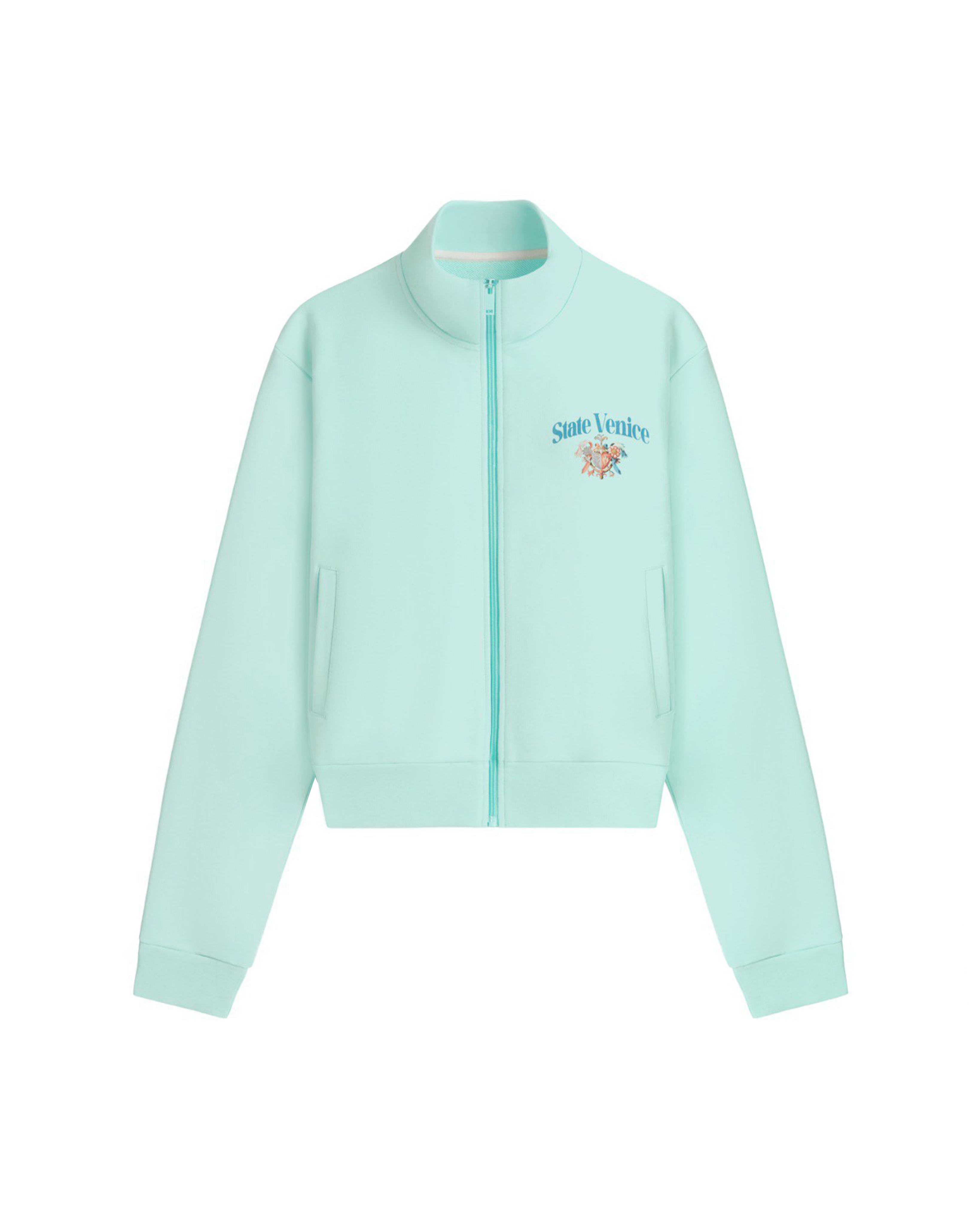 Жакет на молнии классического прямого кроя