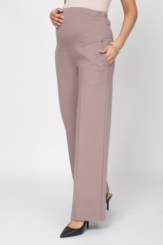 Брюки для беременных 16468 светлый мокко