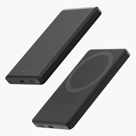Ультратонкий внешний аккумулятор Energea Alupac Mini 5K, 5000MAH MAGSAFE, Черный | Gunmetal Black