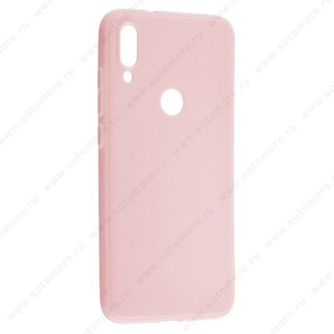 Накладка силиконовая Soft Touch ультра-тонкая для Huawei Honor Play розовый