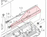 LF6452001 Ролик выхода Brother FAX2820, 2825, 2920, MFC-7220, 7225N (O)