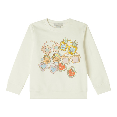 Свитшот Stella McCartney Kids Sunglasses White