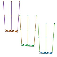 Качели для качания стоя двойные