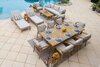 Комплект деревянной мебели Tagliamento Ravona KD LOUNGE, натуральный, бежевый