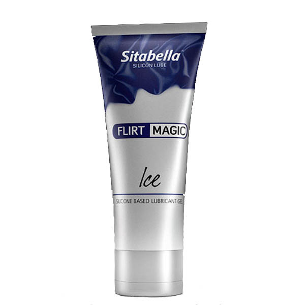 Силиконовая гель-смазка с лёгким пролонгирующим эффектом Sitabella Flirt Magic Ice 75мл
