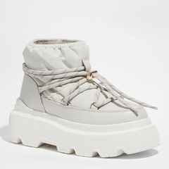 Комбинированные ботинки INUIKII 75202-120 Endurance Puffer off white на меху