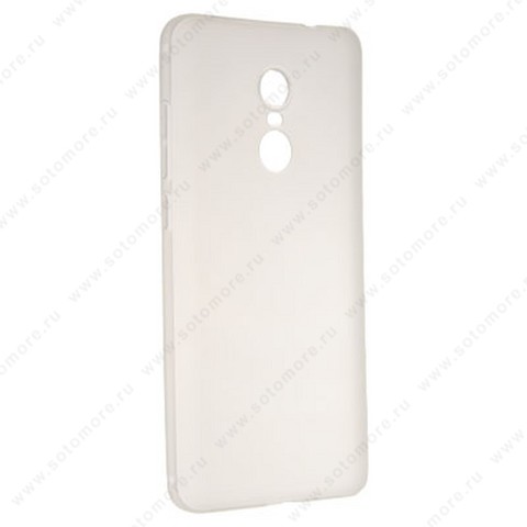 Накладка силиконовая Soft Touch ультра-тонкая для Xiaomi Redmi Note 4X белый