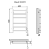 Ника WAY-2 60/40 прав Электрический полотенцесушитель, Хром