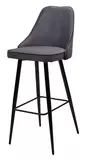 фото 3 Барный стул NEPAL-BAR СЕРЫЙ #27, велюр/ черный каркас (H=78cm) М-City на profcook.ru