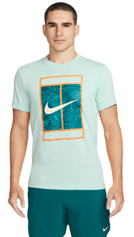 Теннисная футболка Nike Court Dri-Fit Tennis T-Shirt - jade ice