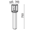 Ландшафтный светильник Maytoni Cell O452FL-01GF2