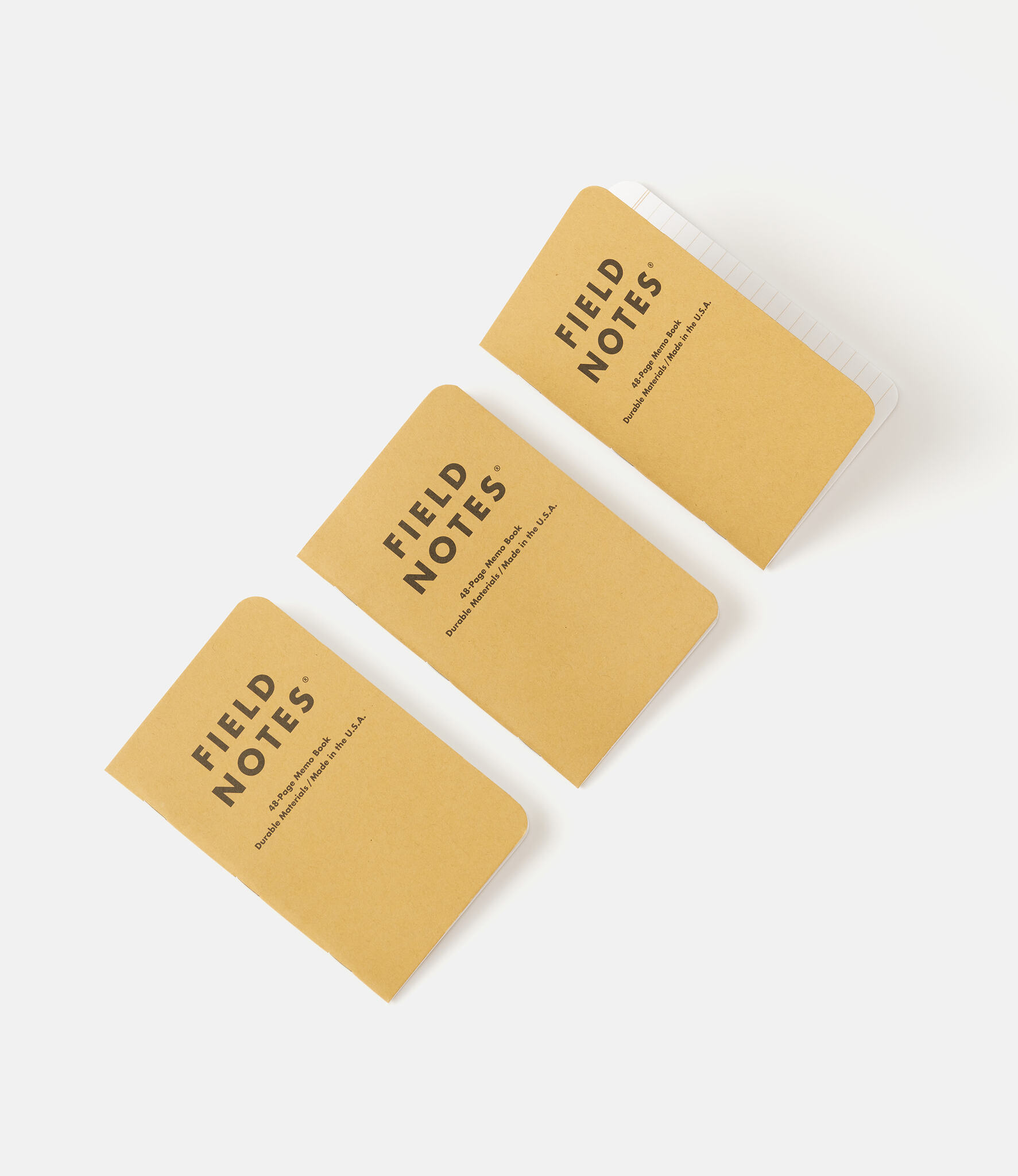 Field Notes Original Kraft Ruled — набор линованных блокнотов