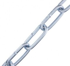 Цепь сварная длиннозвенная оцинкованная D2 10мм-10м. баб.