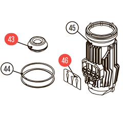 Комплект №5 для Hybest GSR40A / GFN3490 (блок цилиндра + кольца + демпфер + пластина)