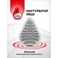 Gvibe Gegg Red - мастурбатор яйцо, 6.5х5 см (красный)