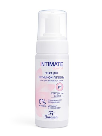 Флоресан INTIMATE Пенка для интимной гигиены с экстрактом хлопка 