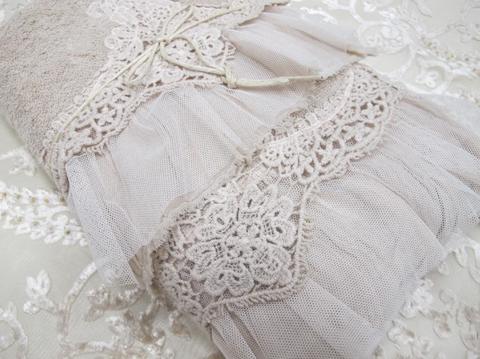 Набор полотенец 2шт Opificio Dei Sogni Frou Frou cipria бледно-розовый