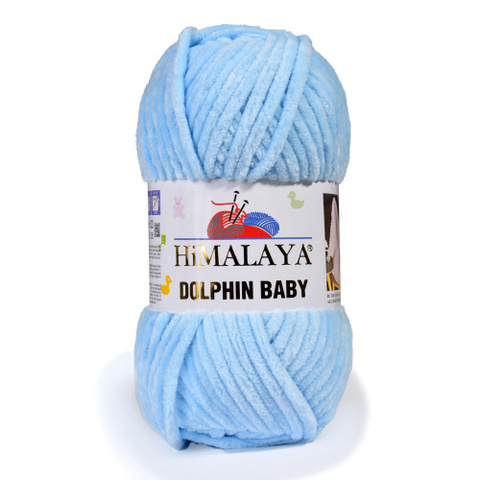 Пряжа Himalaya Dolphin Baby арт. 80306 нежно-голубой