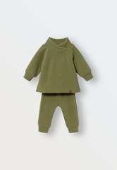 Флисовый костюм "Cute" (теплый хаки)