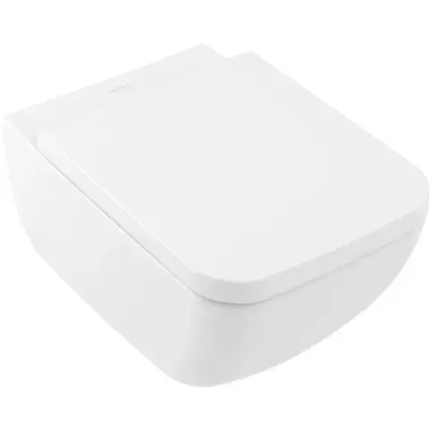 Villeroy&Boch 4626HS01 Унитаз, Villeroy&Boch, Collaro, безободковый, тип установки-подвесной, ширина, мм-375, глубина, мм-560, высота, мм-330, форма чаши-прямоугольная, выпуск-горизонтальный, материал-керамика, сиденье-в комплекте, крепления в компле